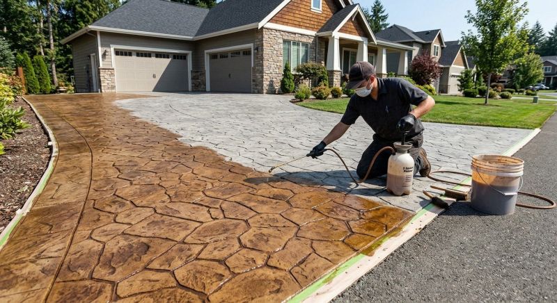 Cement Staining in Fort Worth, TX