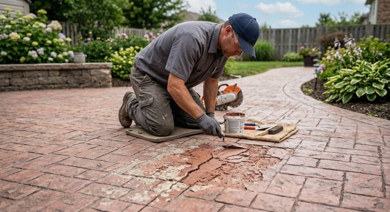 Decorative Concrete Repair in Layton, UT