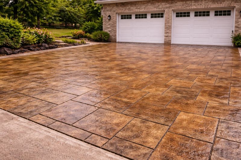 Driveway Concrete Staining in Fort Worth, TX