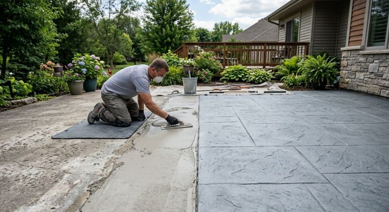 Driveway Overlay Installation in Frisco, TX