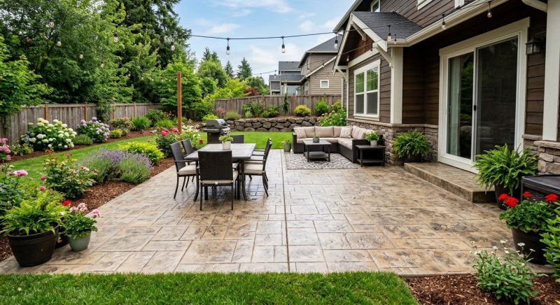 Patio Stamping in Frisco, TX