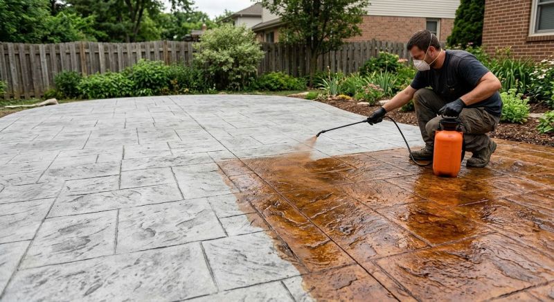 Stained Concrete Installation in Corpus Christi, TX