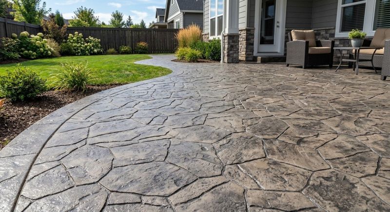Stamped Concrete Patio Installation in Dallas, TX