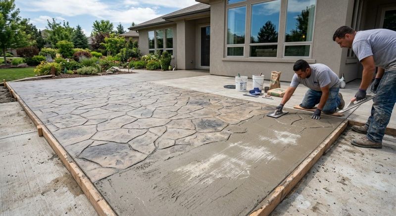 Stamped Concrete Replacement in Fort Worth, TX