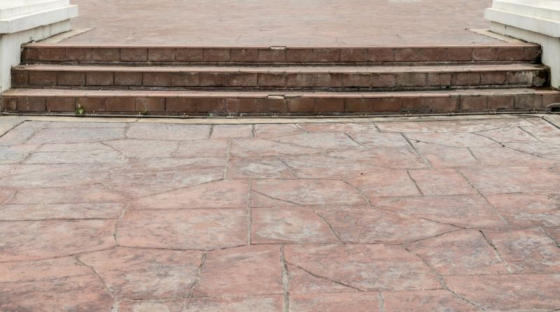 Stamped Concrete Stairs Service