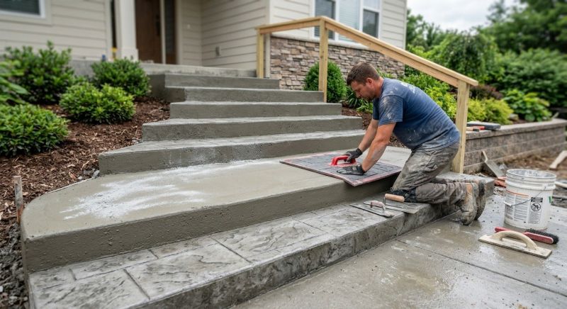 Textured Concrete Installation in Corpus Christi, TX